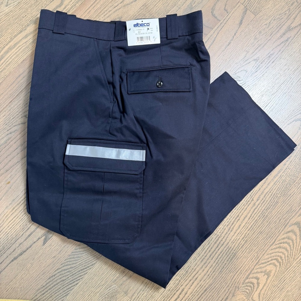 Elbeco Tactical Twill Mens Cargo Pants‎ 42R Reflective Striped Police Train Mail